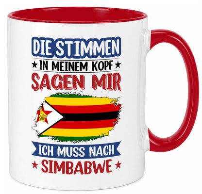 Simbabwe | Urlaub Stimmen in meinem Kopf Traumland v2 Geschenk Humor