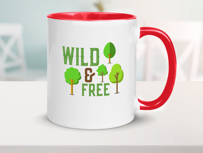 Wild and free | Freiheit Camper Hobbycamper Geschenkidee Humor Tasse