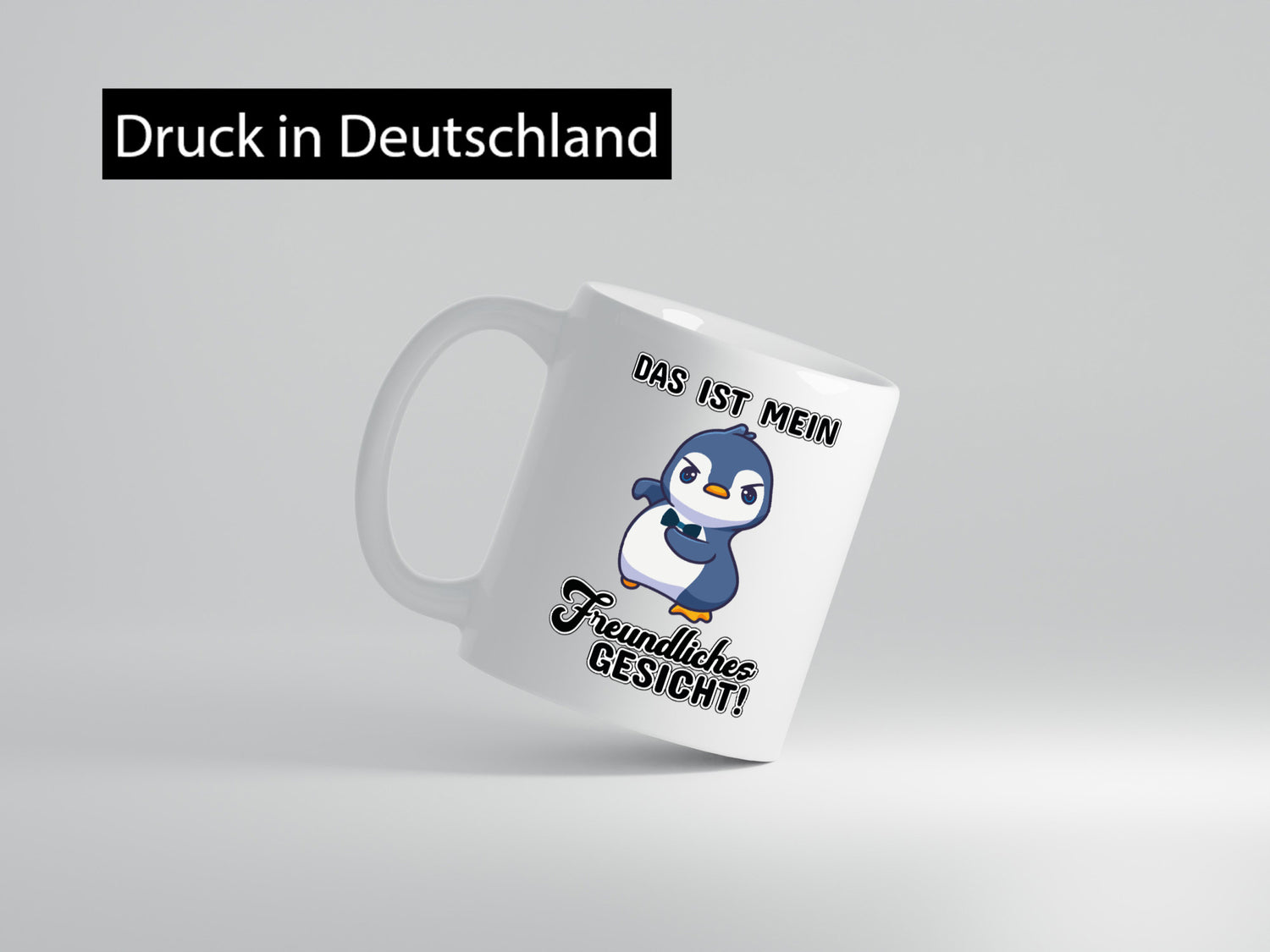 Freundliches Gesicht Geschenkidee Humor Tasse