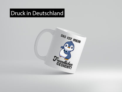 Freundliches Gesicht Geschenkidee Humor Tasse