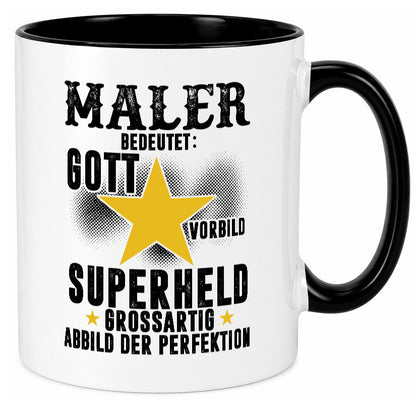 Bedeutung von Maler | Malerei Humor Geschenkidee Tasse