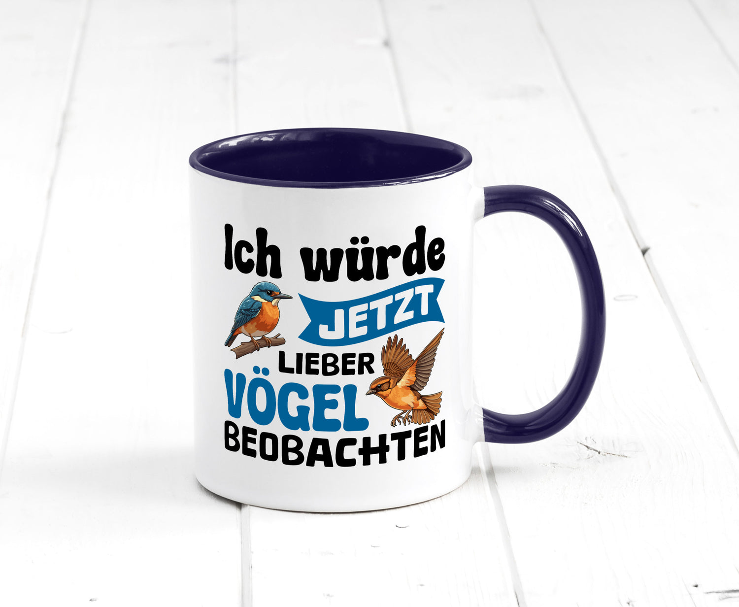 Vögel beobachten | Vogel lustig Humor Geschenkidee Geschenk Tasse