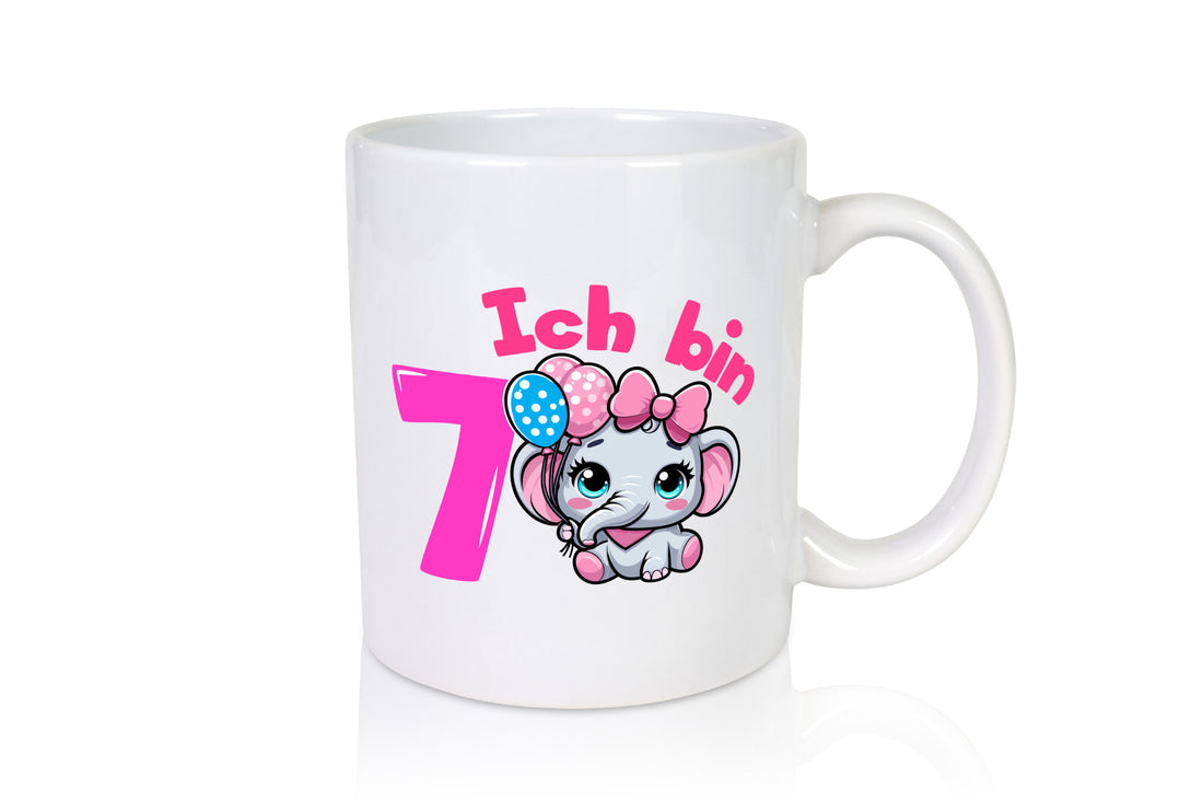 7. Geburtstag | 7 Jahre Elefant Mädchen Geschenk Geschenkidee lustiger Spruch