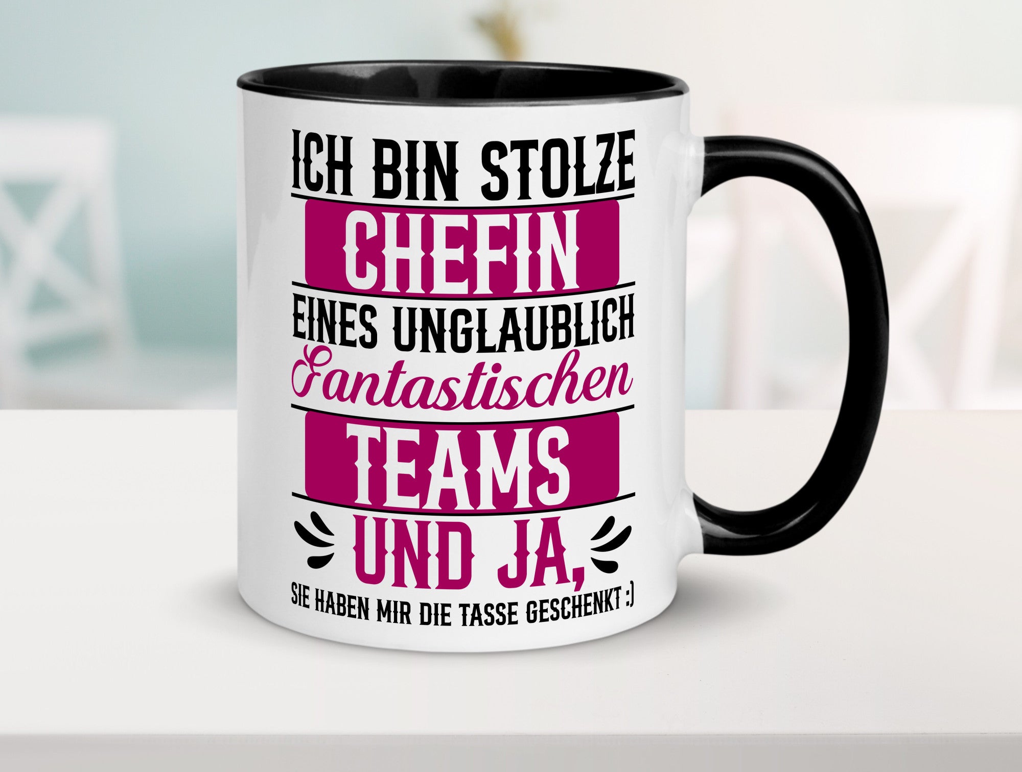 Stolze Chefin | Tolles Team Mitarbeiter lustig Arbeit Kollegen Büro Geschenk