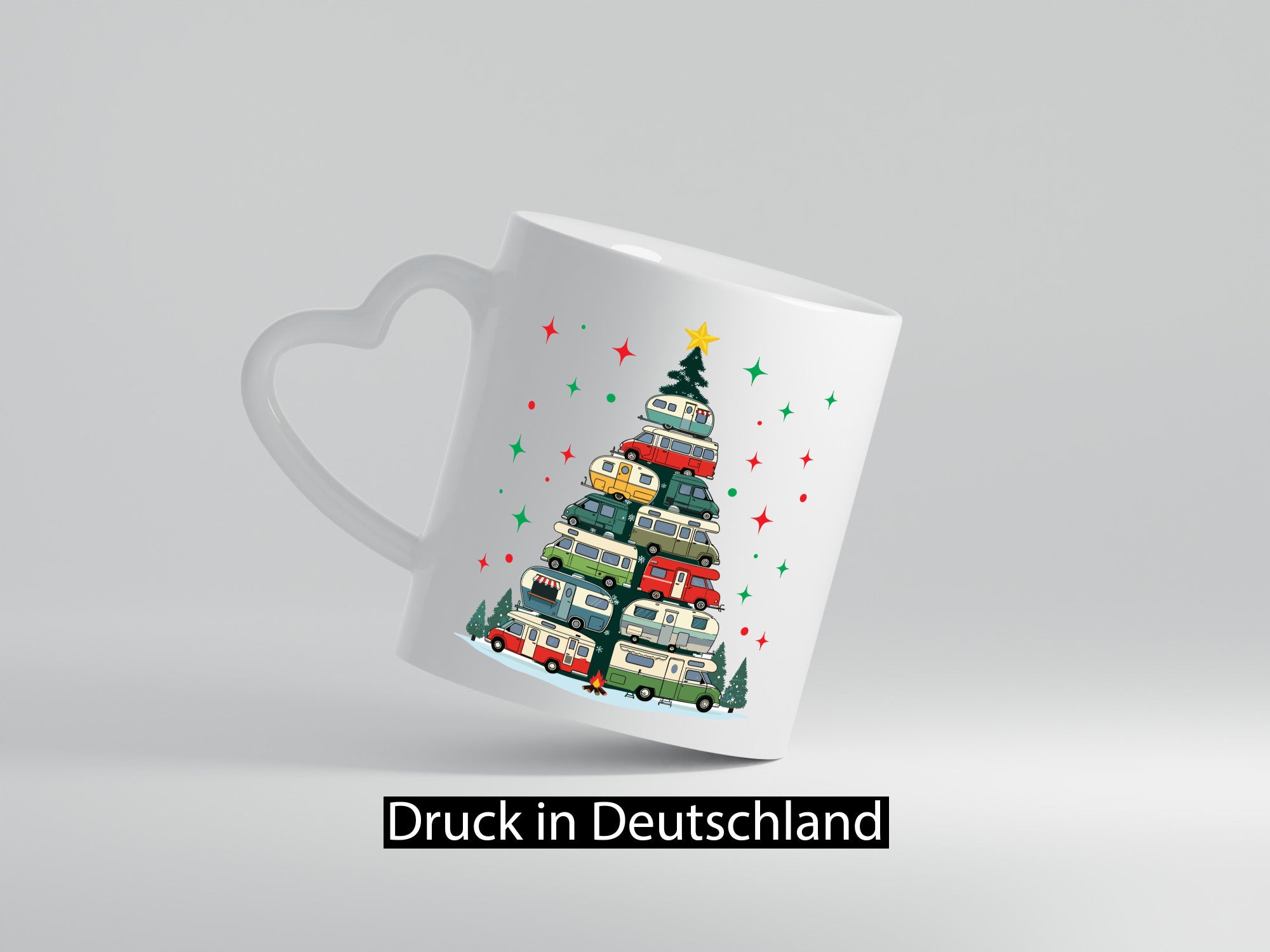 Camper | Camping Weihnachten Fahrzeuge Baumlichter v2 lustig Humor Geschenkidee