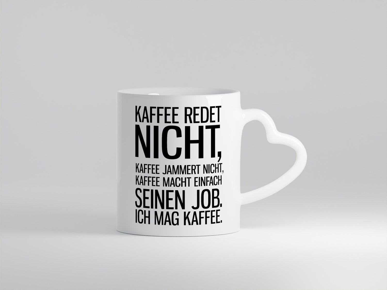 Kaffee redet nicht lustig Humor Geschenkidee Geschenk Tasse