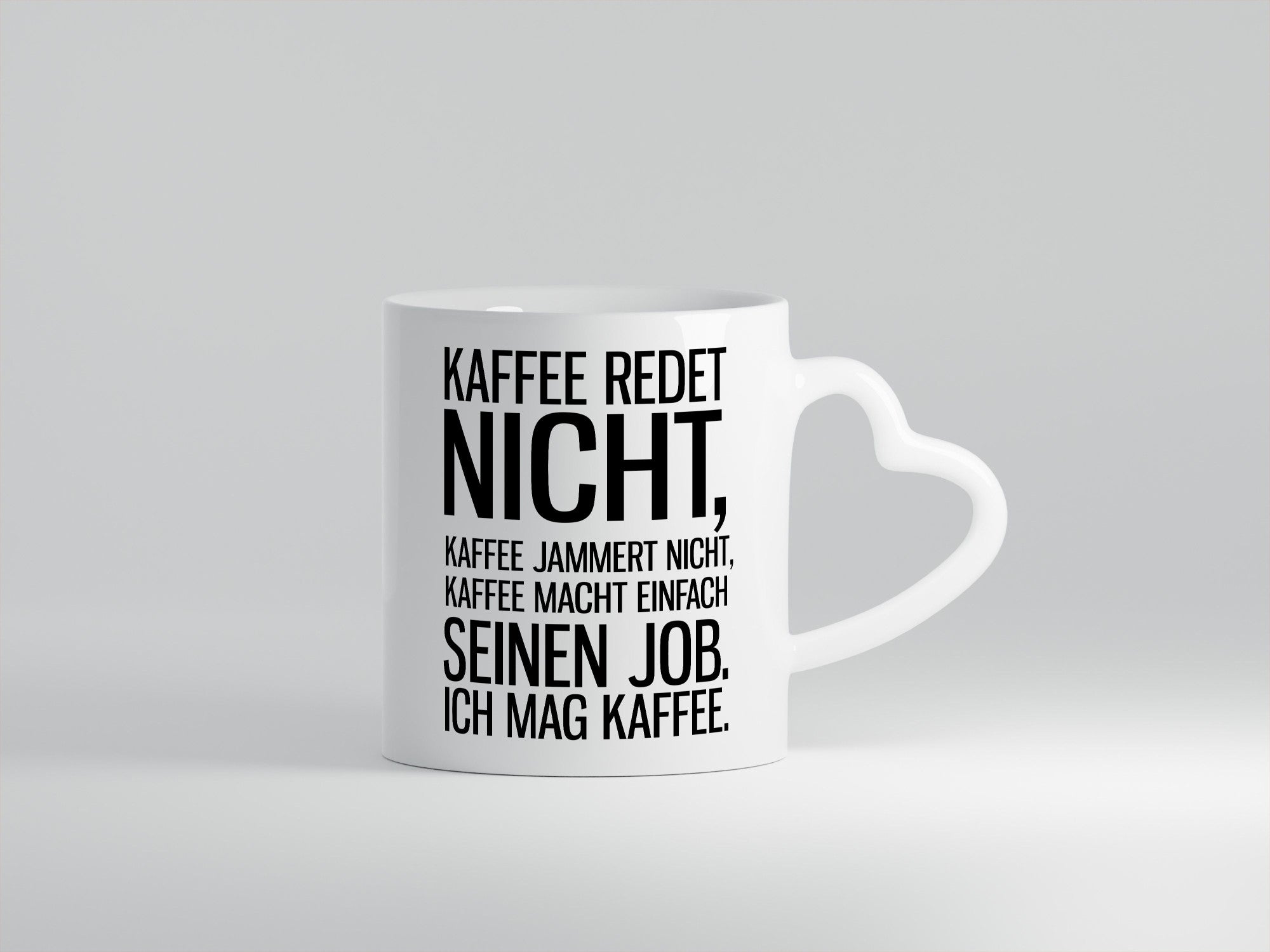 Kaffee redet nicht lustig Humor Geschenkidee Geschenk Tasse