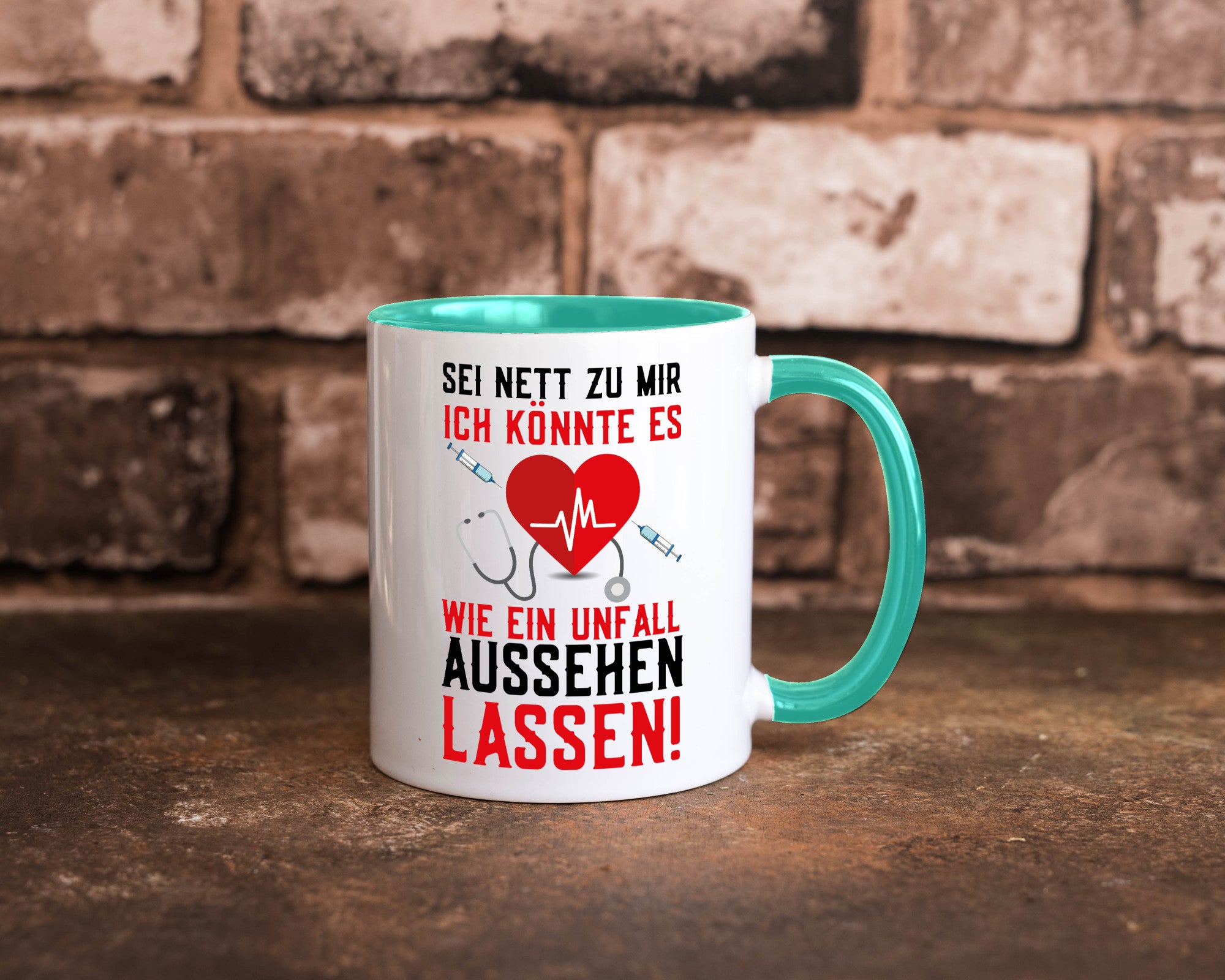Sei nett zu mir | Krankenschwester Arzt Klinik Spritze v2 lustig Humor