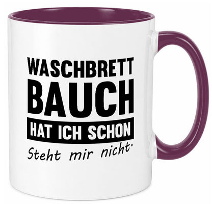Waschbrettbauch steht mir nicht | Sixpack Gym lustiger Spruch Geschenk Humor