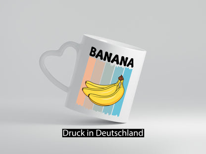 Retro Banana | Bannane Frucht Geschenk Humor Geschenkidee lustiger Spruch Tasse