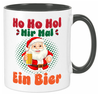 Ho mir mal ein Bier | Ugly Christmas Trinken v2 Geschenkidee Humor Tasse