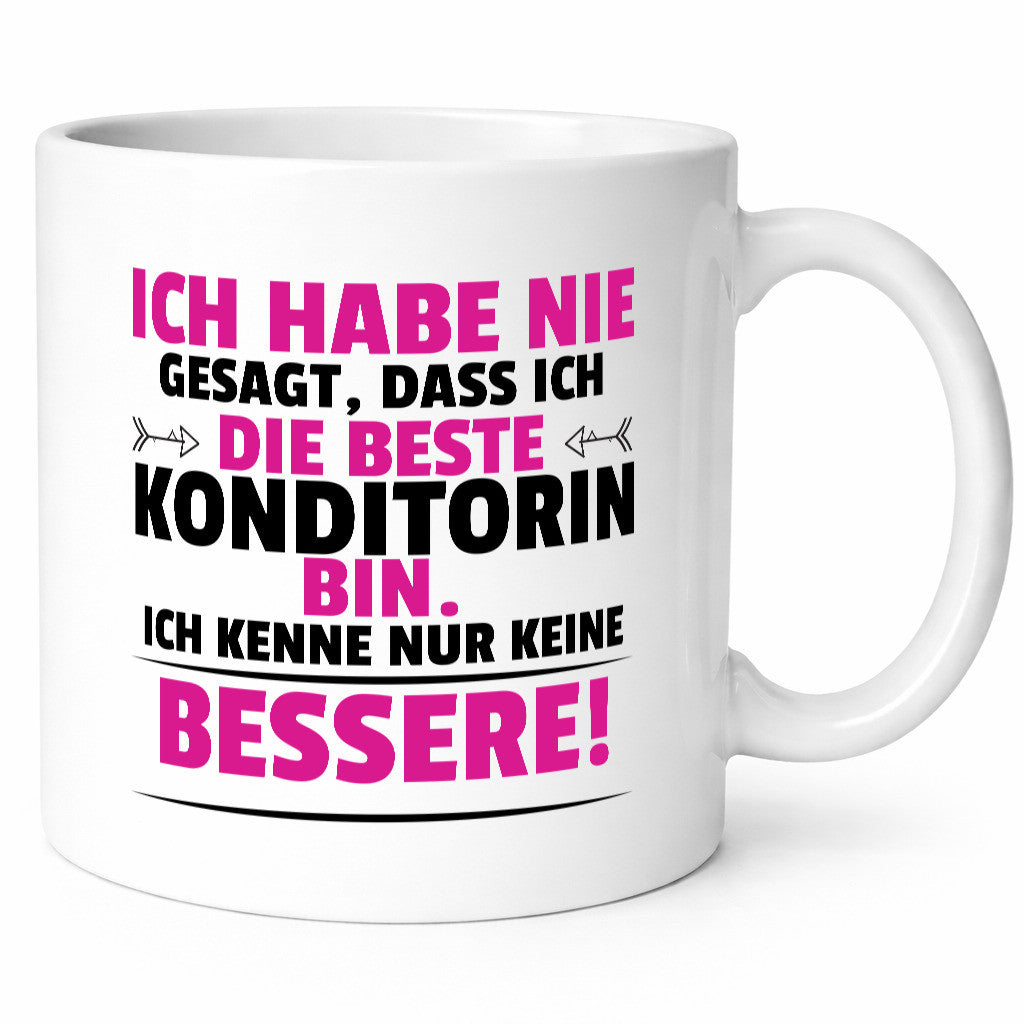 Die Beste Konditorin | Konditorei lustig Humor Geschenkidee Geschenk Tasse