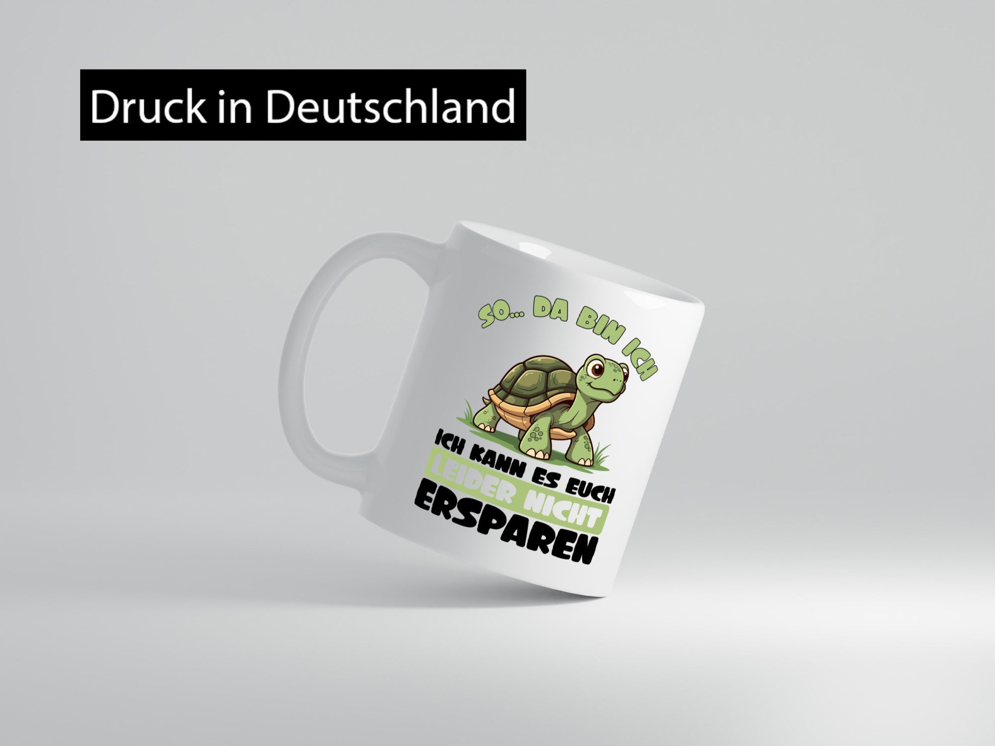 Bin ich kann es euch leider nicht ersparen | Schildkröte lustig Humor