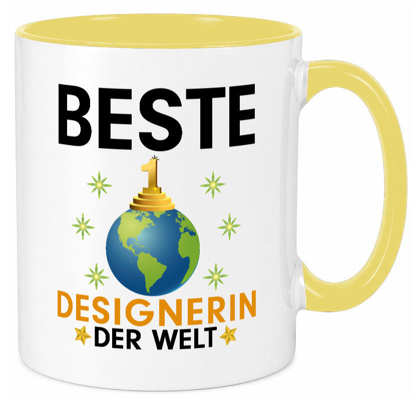 Welt Beste Designerin | Mode lustiger Spruch Geschenk Humor Geschenkidee Tasse