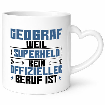 Superheld Geograf | Geografie lustiger Spruch Geschenk Humor Geschenkidee Tasse