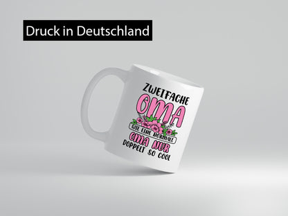 Zweifache Oma wie eine normale nur doppelt so cool lustiger Spruch Geschenk