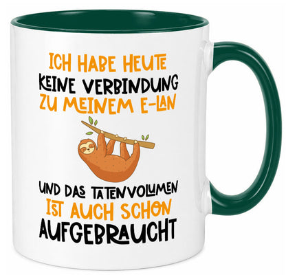 Tatenvolumen aufgebraucht | Spruch Humor Faultier Tierliebhaber Geschenkidee