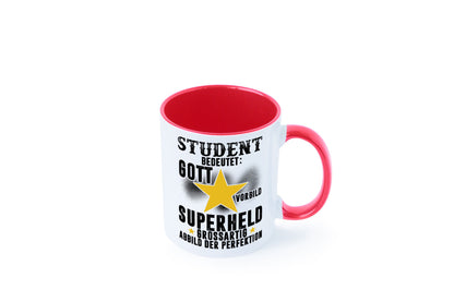 Bedeutung von Student | Universität Uni Studium Geschenkidee Humor Tasse