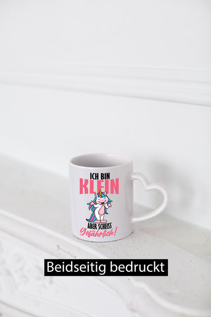 Ich bin klein und gefährlich lustig Humor Geschenkidee Geschenk Tasse