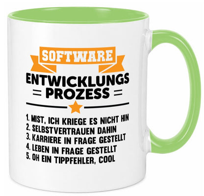 Software, Entwicklung, Prozess | Humor Spaß Witz lustiger Spruch Geschenk Tasse