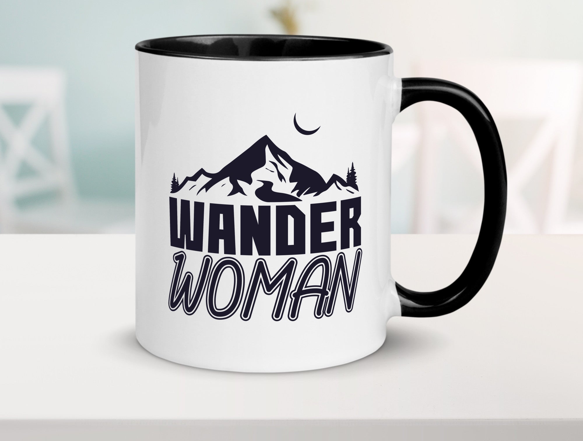 Wander Woman | Frauen Tasse Wanderer Bergsteigen lustig Familie Geschenkidee