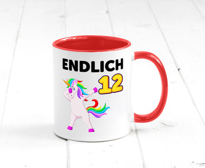12. Geburtstag | endlich 12 Jahre Einhorn Mädchen lustig Geschenkidee Geschenk