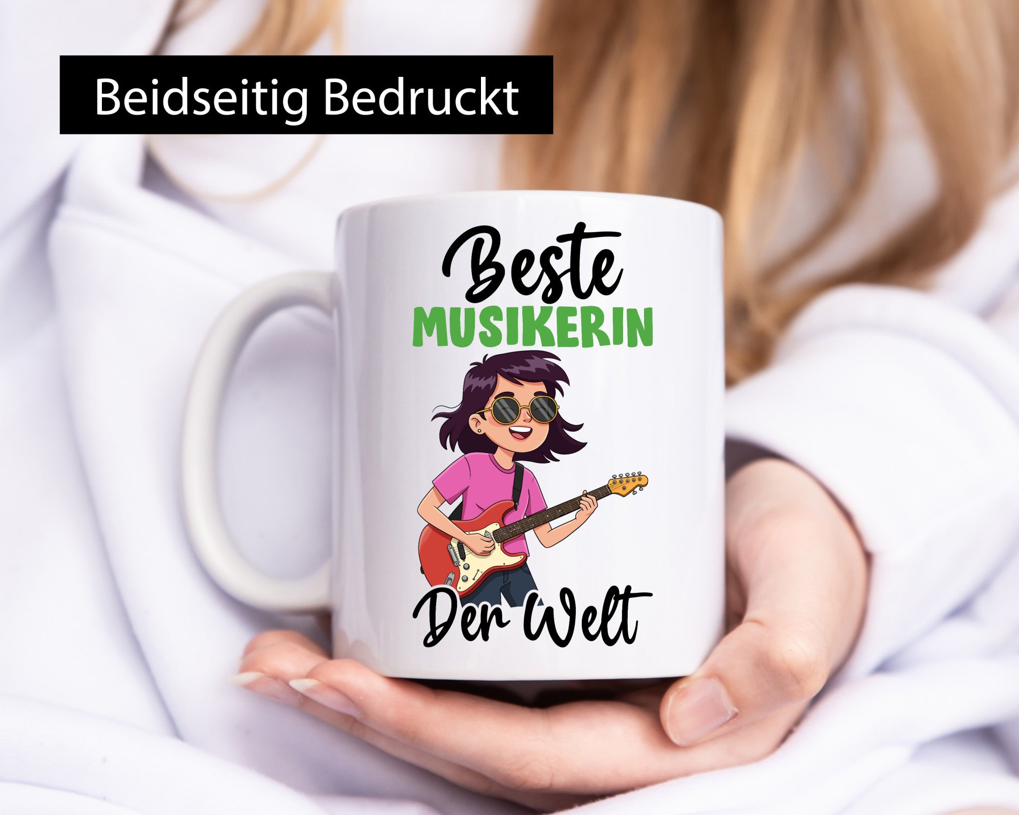 Beste Musikerin | Musik Musikantin v2 Geschenkidee Humor Tasse