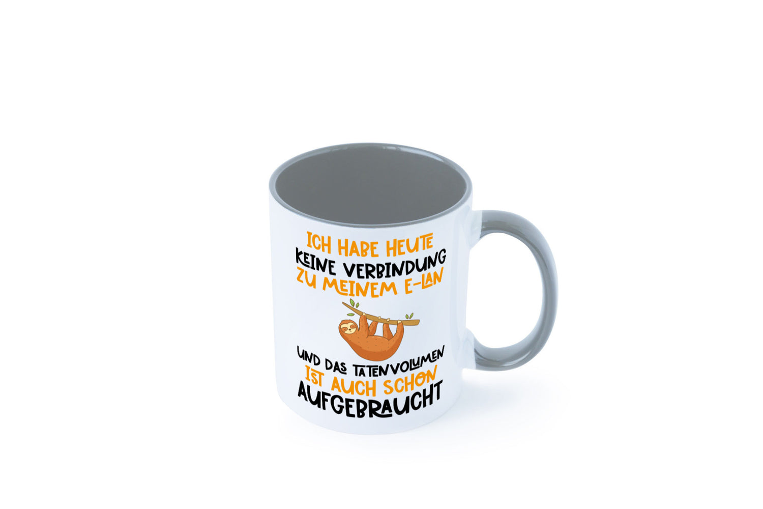 Tatenvolumen aufgebraucht | Spruch Humor Faultier Tierliebhaber Geschenkidee