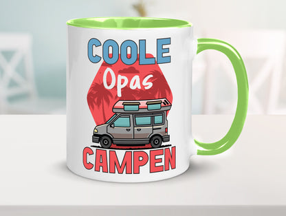 Coole Opas campen | Campingwagen Palmen Geschenk Familie Geschenkidee lustiger