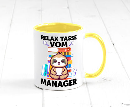 Relax Tasse: Manager | Management lustig Humor Geschenkidee Geschenk Tasse