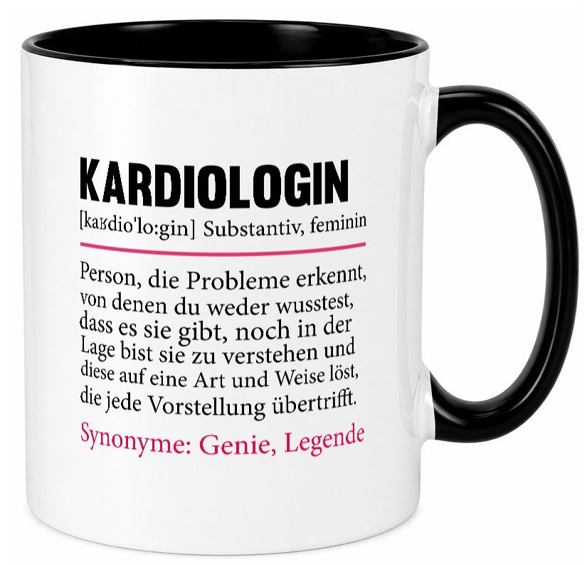 Kardiologin | Spruch lustig Kardiologie Beruf Geschenk Arbeit Kollegen Büro Tasse