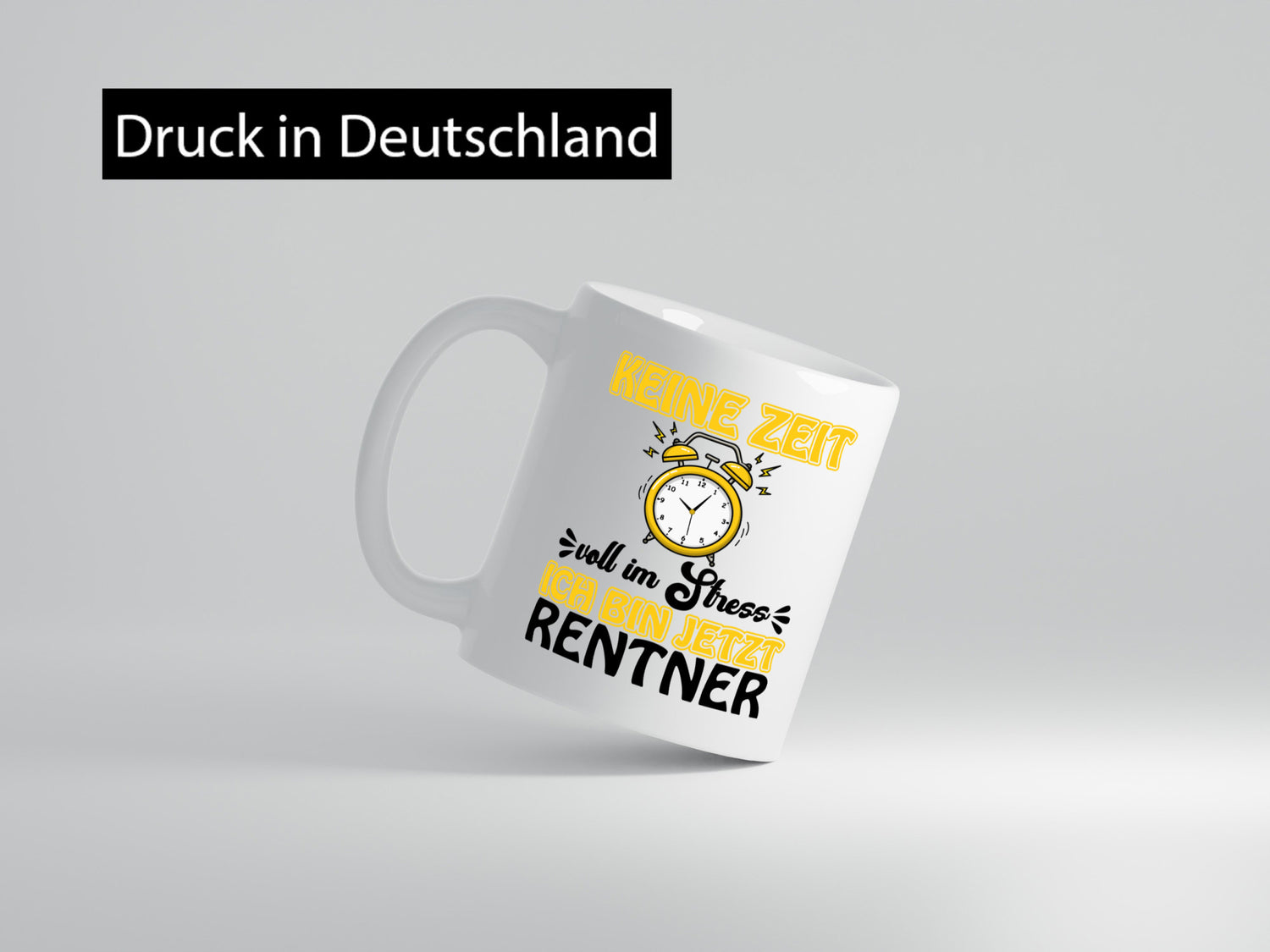 Ich bin Rentner Geschenk Ruhestand Jubiläum lustiger Spruch Tasse