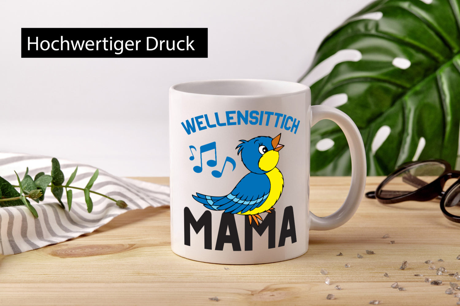 Wellensittich Mama | Vogelbesitzerin Vögel v2 lustig Familie Geschenkidee