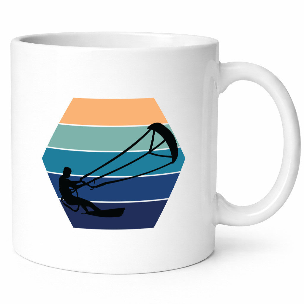 Kitesurfen | Kiteboarden Retro Kite Surfen Geschenk Humor Geschenkidee lustiger Tasse