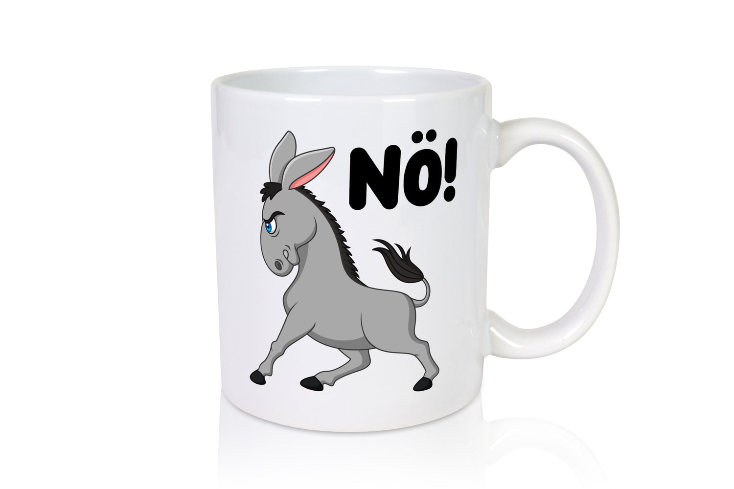 Nö | Sturer Esel hab kein bock lustig Humor Geschenkidee Geschenk Tasse