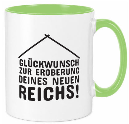 Neue Wohnung | Hausbesitzer Tasse Umzug Eigenheim Humor Geschenkidee