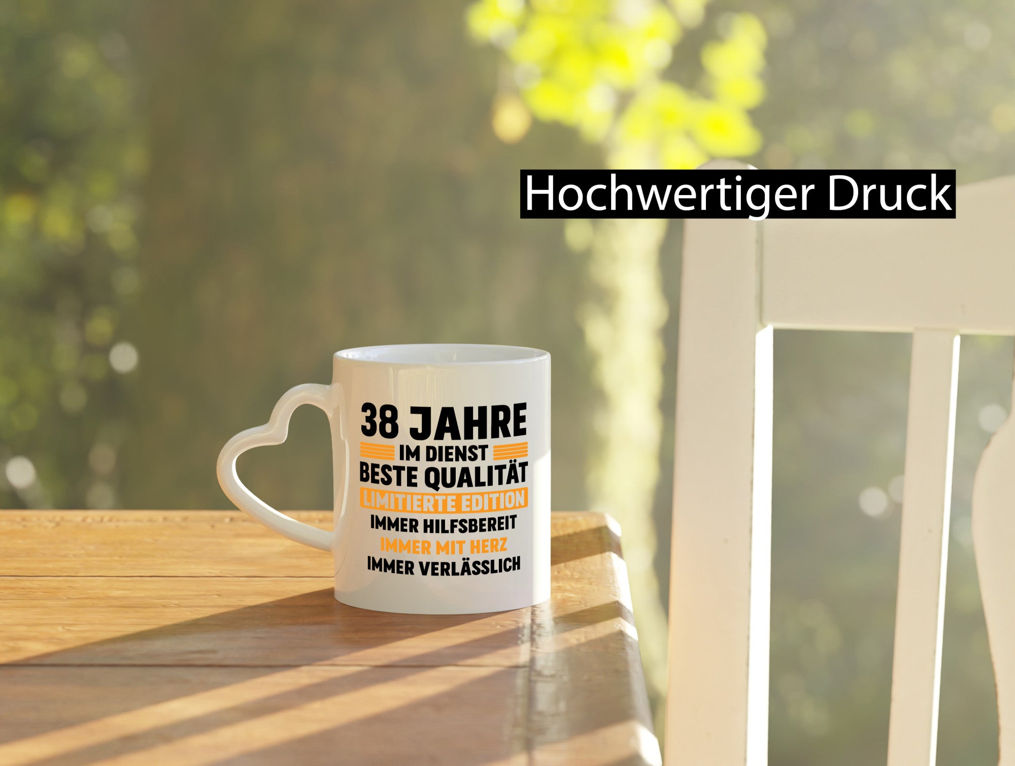 38 Jahre im Dienst | Jubiläum Arbeit v2 Geschenkidee Kollegen Büro Humor Tasse