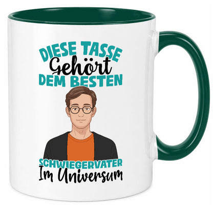Im Universum: Schwiegervater |Schwiegersohn | Beziehung Geschenkidee Familie Tasse