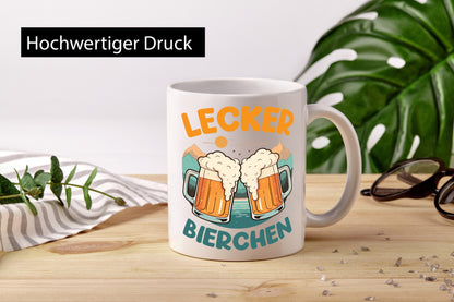 Lecker Bierchen | Biertrinker Bierliebhaber lustig Humor Geschenkidee Geschenk
