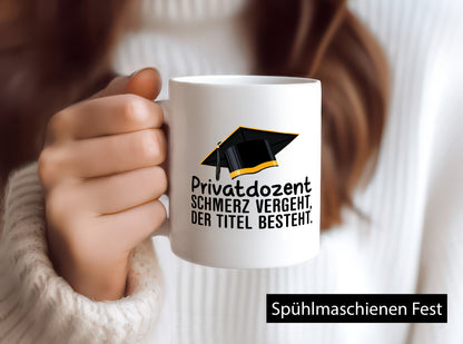 Privatdozent | Der Titel besteht Beachlor Humor Geschenkidee Tasse