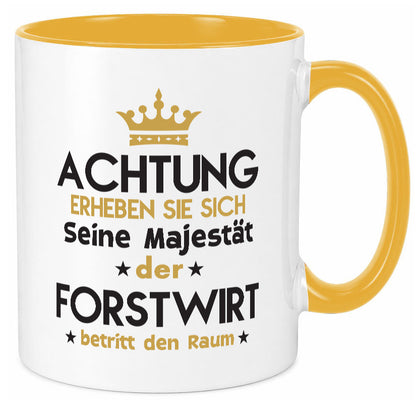 Seine Majestät Forstwirt | Waldarbeiter Humor Arbeit Kollegen Büro Geschenkidee Tasse