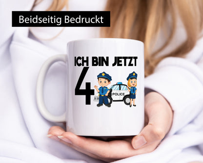 Ich bin jetzt 4 | Polizei 4. Geburtstag Jähriger Geschenk Geschenkidee lustiger