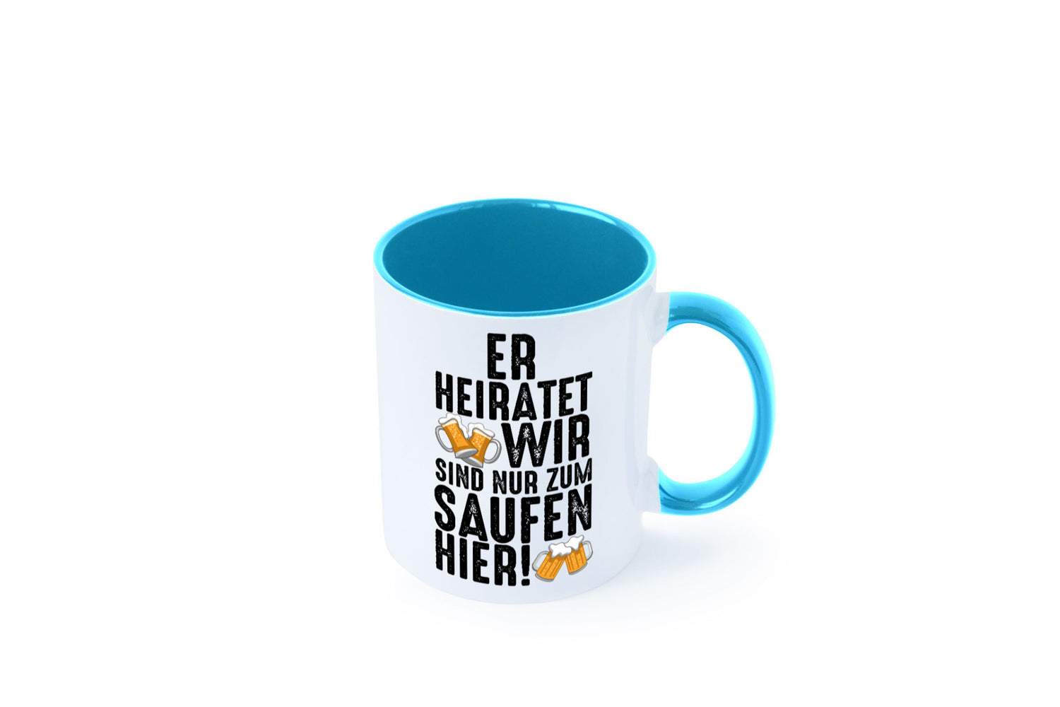 JGA | Er heiratet Junggesellenabschied Polterabend v2 lustiger Spruch Geschenk