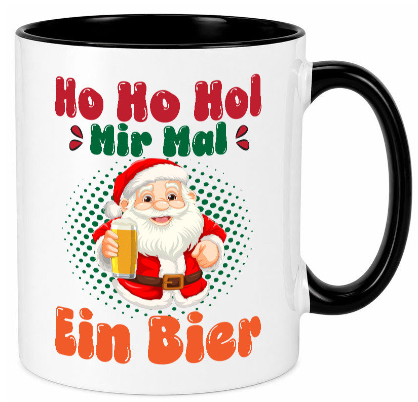 Ho mir mal ein Bier | Ugly Christmas Trinken v2 Geschenkidee Humor Tasse