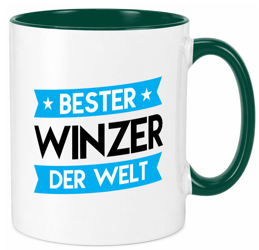 Bester Winzer | Weinbauer Wein Geschenk Humor Geschenkidee lustiger Spruch Tasse