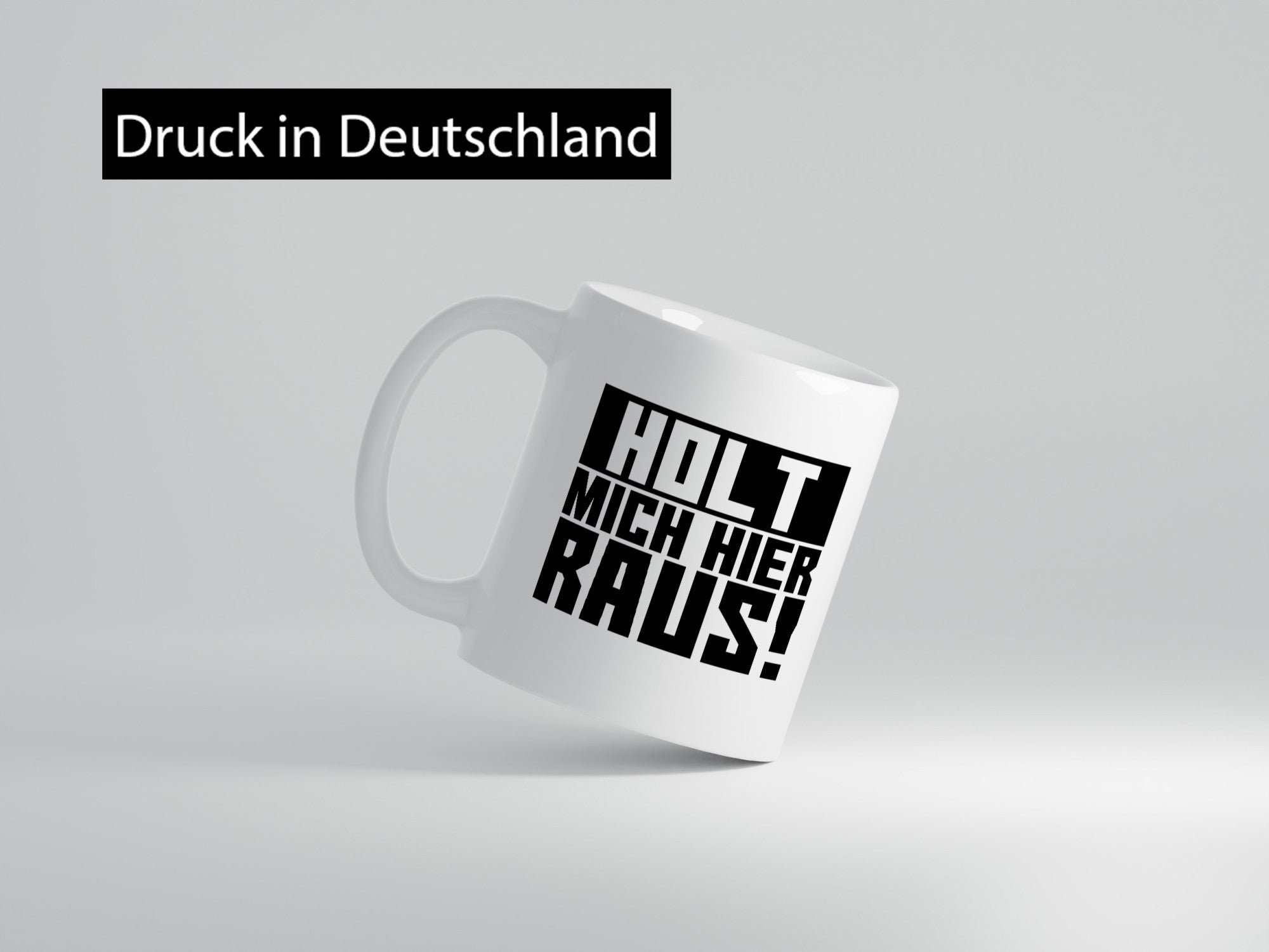 Holt mich hier raus | lustiger Spruch Arbeit Büro Job Geschenk Kollegen Tasse