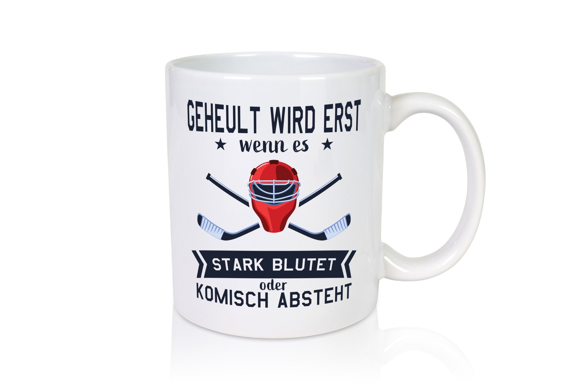 Geheult, stark blutet oder komisch absteht | Helm Hockey Humor Geschenkidee