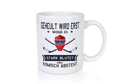 Geheult, stark blutet oder komisch absteht | Helm Hockey Humor Geschenkidee