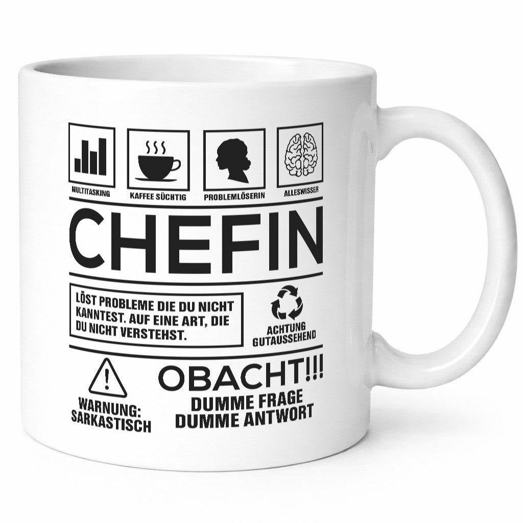 Achtung Probleme Chefin | Führungskraft Vorgesetzte Geschenkidee Arbeit