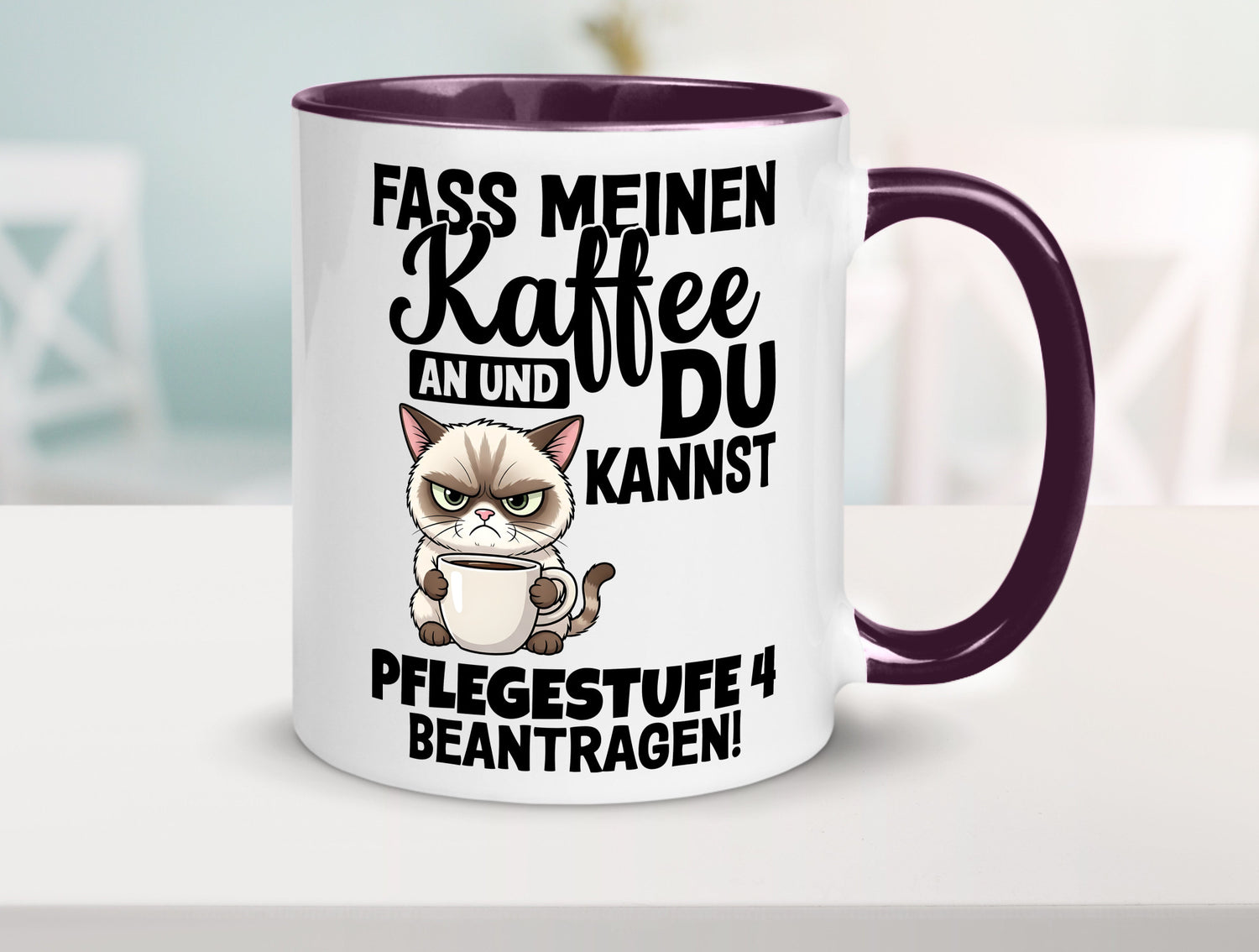 Fass meinen Kaffee an | Pflegestufe 4 Krankenschwester v3 Geschenkidee Humor